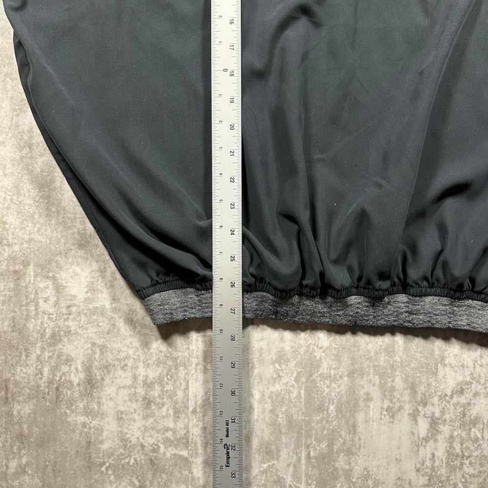 Vintage 90s Ashworth Golf Windbreaker Made in USA Men XL Black V-Neck Pullover - Picture 6 of 7
